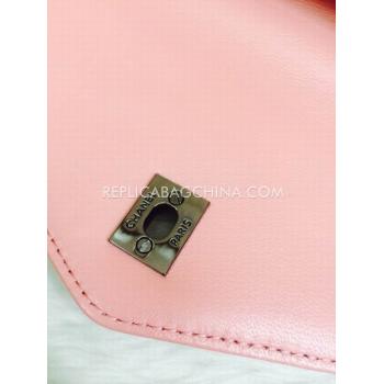 Cheap Chanel Leather Cross Body Bag  Flap New Arrival Pink