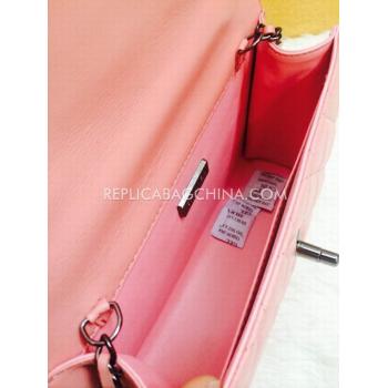 Cheap Chanel Leather Cross Body Bag  Flap New Arrival Pink