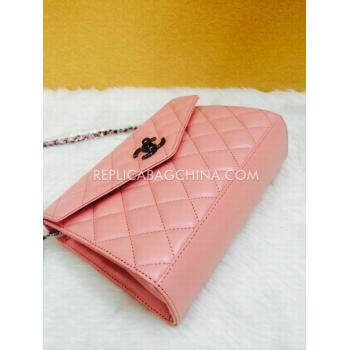 Cheap Chanel Leather Cross Body Bag  Flap New Arrival Pink