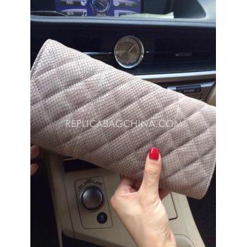 Chanel Wallet Leather  Grey Purse