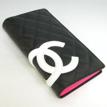 Cheap Chanel Wallet 26717 Black Lambskin Wallet