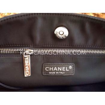 Chanel Shoulder Bag Handbag Nylon Black