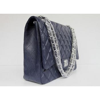 Chanel  Flap bags 01116 Blue Medium HandBags