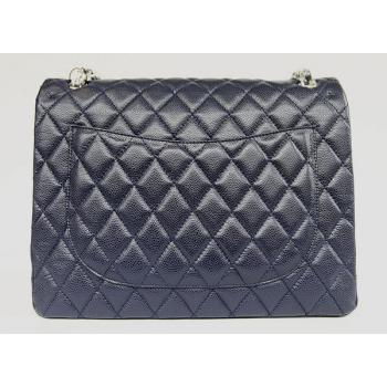 Chanel  Flap bags 01116 Blue Medium HandBags