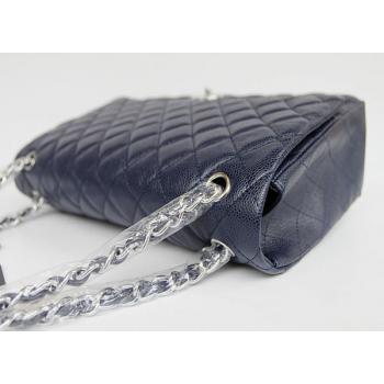 Chanel  Flap bags 01116 Blue Medium HandBags