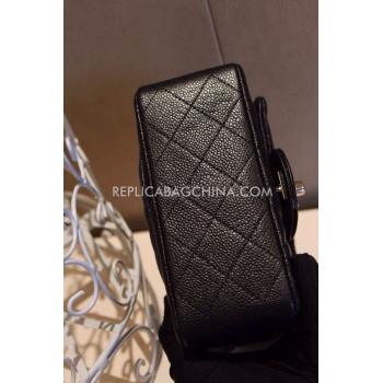 Cheap Chanel Handbag Mini Black Patent Leather Replica