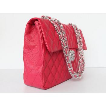 Replica Chanel  Flap bags 1114 Red Cow Leather HandBags