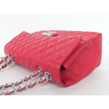 Replica Chanel  Flap bags 1114 Red Cow Leather HandBags