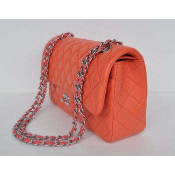 Chanel  Flap bags 1112 Orange Lambskin Small