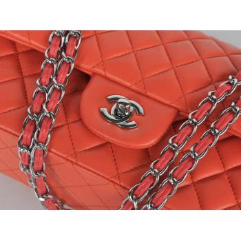 Chanel  Flap bags 1112 Orange Lambskin Small