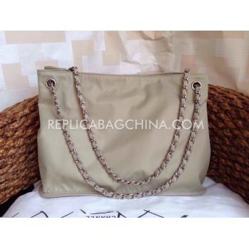 Chanel Handbag Apricot Nylon