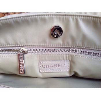 Chanel Handbag Apricot Nylon