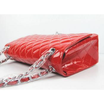 Replica Quality Chanel 01116 Red Enamel Medium Bag