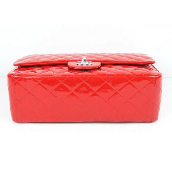 Replica Quality Chanel 01116 Red Enamel Medium Bag