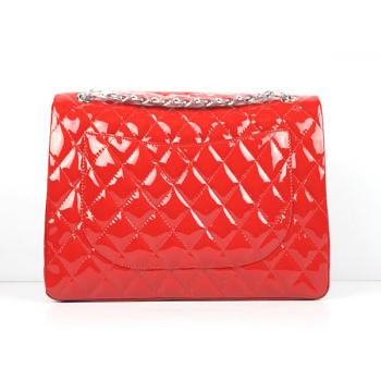 Replica Quality Chanel 01116 Red Enamel Medium Bag