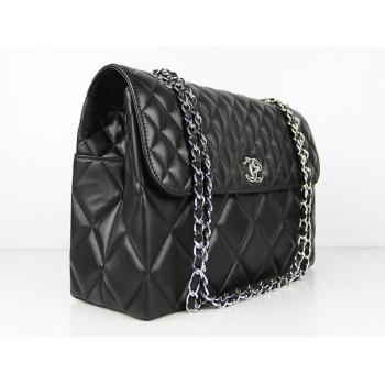 Chanel  Flap bags 50565 Black Medium Cross Body Bag Replica