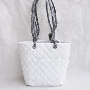 Chanel Cambon bags 25167 White Small Cross Body Bag