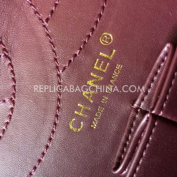 Chanel Handbag Reissue 2.55 Genuine Leather Brown