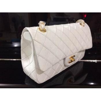 Replica Chanel New Arrival White Lambskin Le Boy Handbag