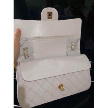 Replica Chanel New Arrival White Lambskin Le Boy Handbag