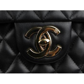 Quality Chanel  Flap bags 1114 Black Lambskin Ladies Bag