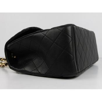 Quality Chanel  Flap bags 1114 Black Lambskin Ladies Bag