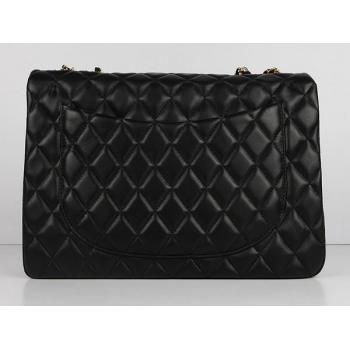 Quality Chanel  Flap bags 1114 Black Lambskin Ladies Bag