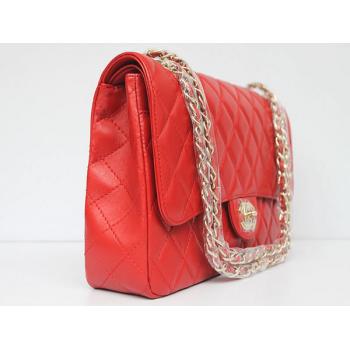 Chanel  Flap bags 01113 Red Medium Ladies Bag Replica