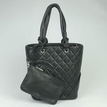 Chanel Cambon bags 9004 Black Lambskin Ladies