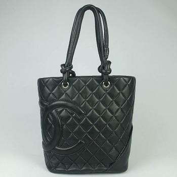 Chanel Cambon bags 9004 Black Lambskin Ladies