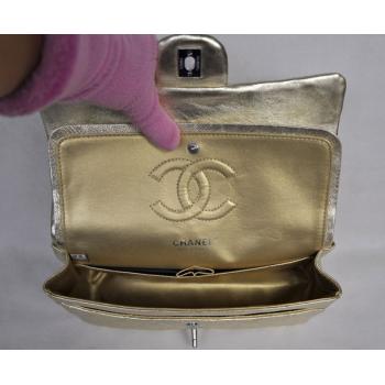 Replica Chanel  Flap bags 1112 Gold Lambskin Small Bag