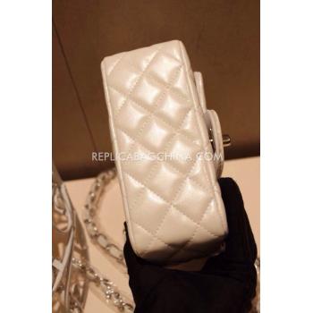 Cheap Chanel Mini Khaki Handbag Patent Leather  Flap