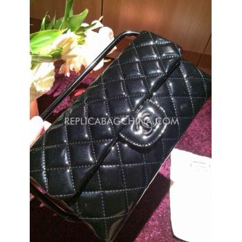 Chanel Black Handbag Patent Leather