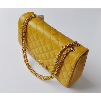 Chanel  Flap bags 47600 Yellow Medium HandBags