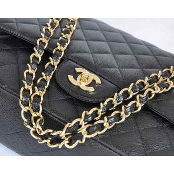 Chanel A47600 Black Lambskin Medium Handbag Replica