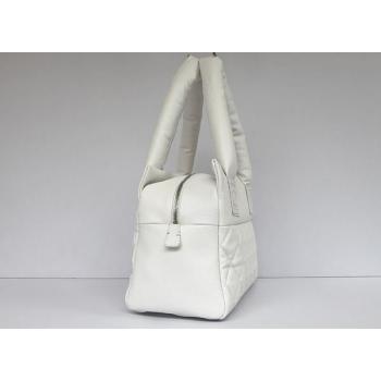 Chanel Coco bags 48619 White Lambskin Medium Bag