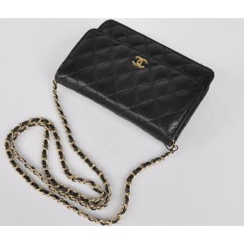 Chanel Mini bags 33814 Black Lambskin Cross Body Bag Replica