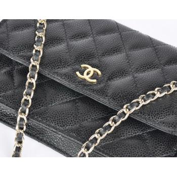 Chanel Mini bags 33814 Black Lambskin Cross Body Bag Replica