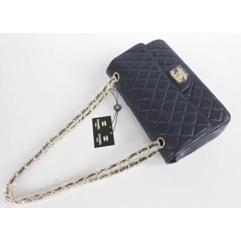 Chanel  Flap bags 01112 Blue Cow Leather Ladies Handbag