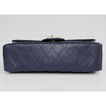 Chanel  Flap bags 01112 Blue Cow Leather Ladies Handbag