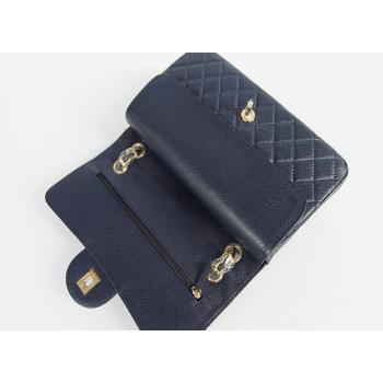 Chanel  Flap bags 01112 Blue Cow Leather Ladies Handbag