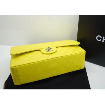 Chanel 36070 Yellow Lambskin Medium Bags Replica