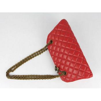 Chanel Bowling Bags 49853 Red Lambskin Ladies Bags