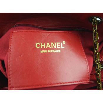 Chanel Bowling Bags 49853 Red Lambskin Ladies Bags