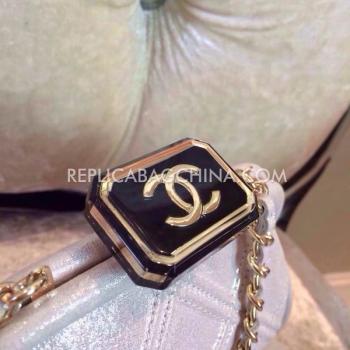 Chanel Calfskin White Evening Bag Handbag Replica