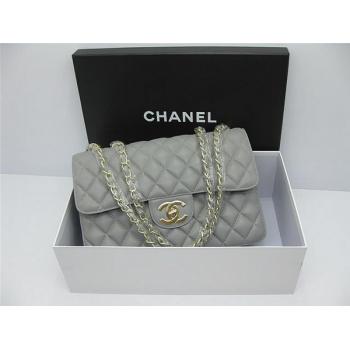 Chanel  Flap bags 48220 Grey Lambskin Ladies Bag