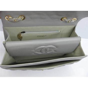 Chanel  Flap bags 48220 Grey Lambskin Ladies Bag