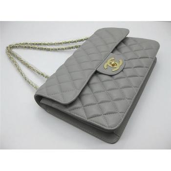 Chanel  Flap bags 48220 Grey Lambskin Ladies Bag