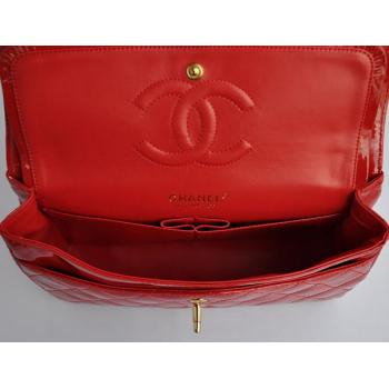 Chanel  Flap bags 1112 Red Enamel Ladies