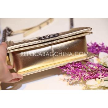 Chanel Gold Paris Dallas Shoulder Bag Calfskin